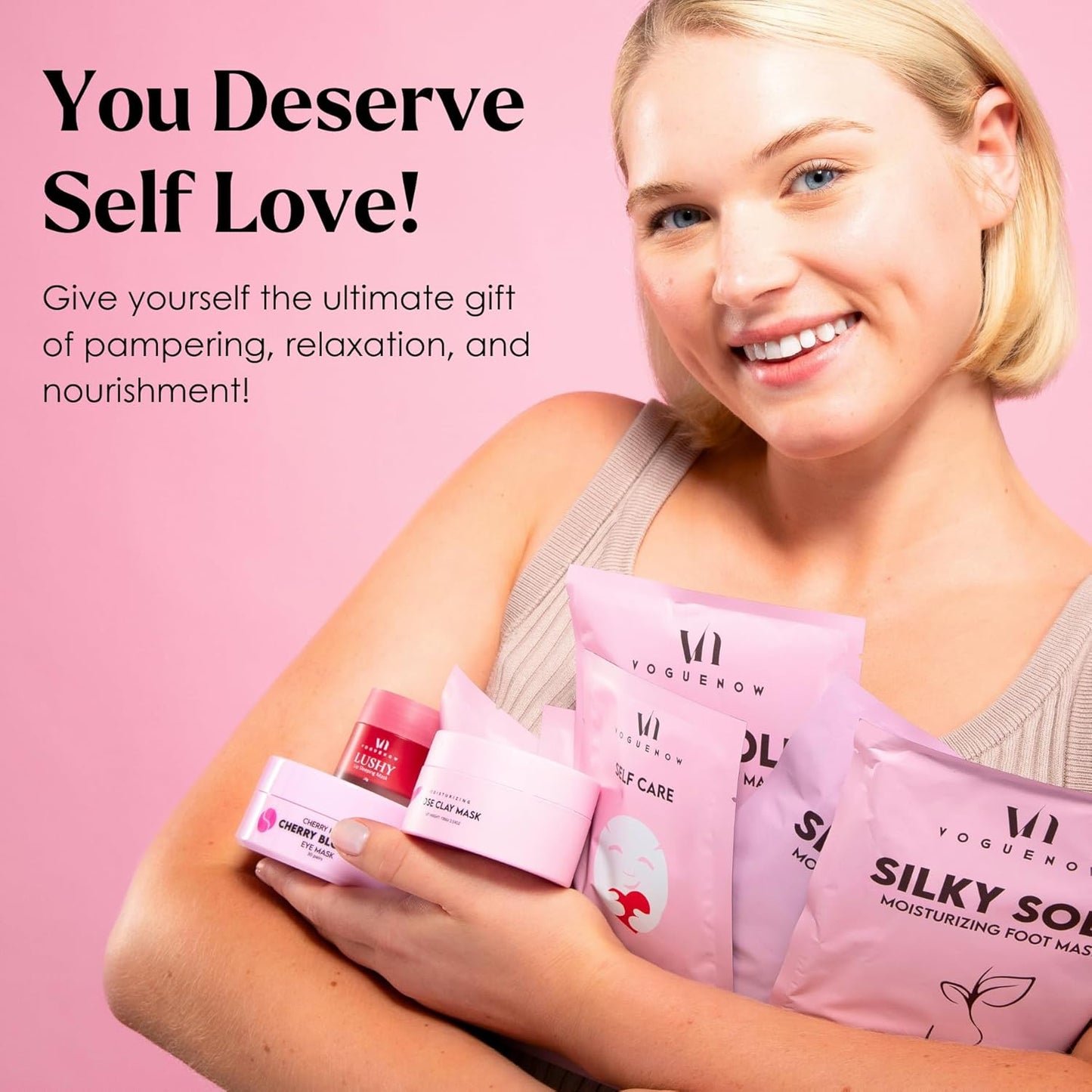 Spa Gifts for Women (Bundle of 3) - 2 x Premium Self Care Spa Kits + Clay Mask Set With Headband & Brush - Bath, Skin Care Sets & Self Care Items - Ultimate Pampering Skin Care Set - Birthday Gifts