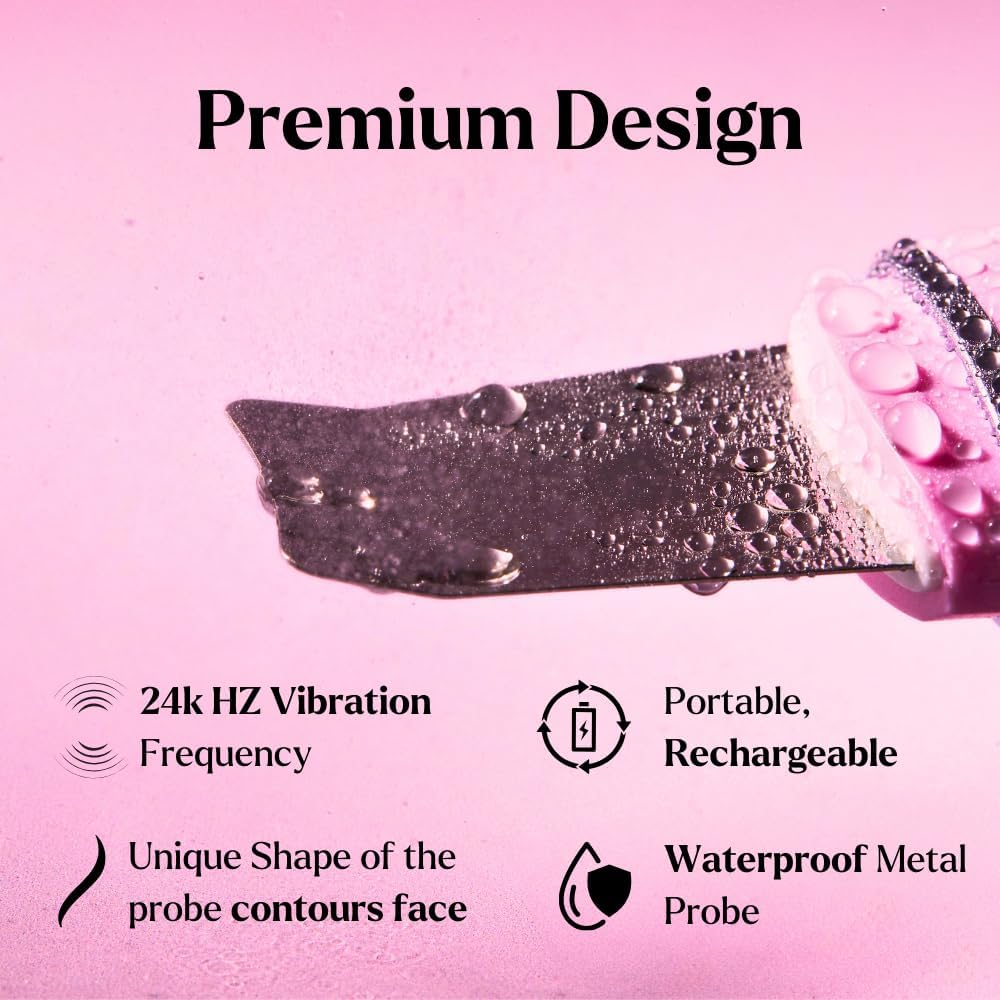 Skin Scrubber Face Spatula (Set of 3) - Deep Cleansing Blackhead Remover with Facial Mist Sprayer & Extraction Toolkit - Ultrasonic Skin Scrubber with Pore Extractor & Serum Infuser- Face Scraper Kit