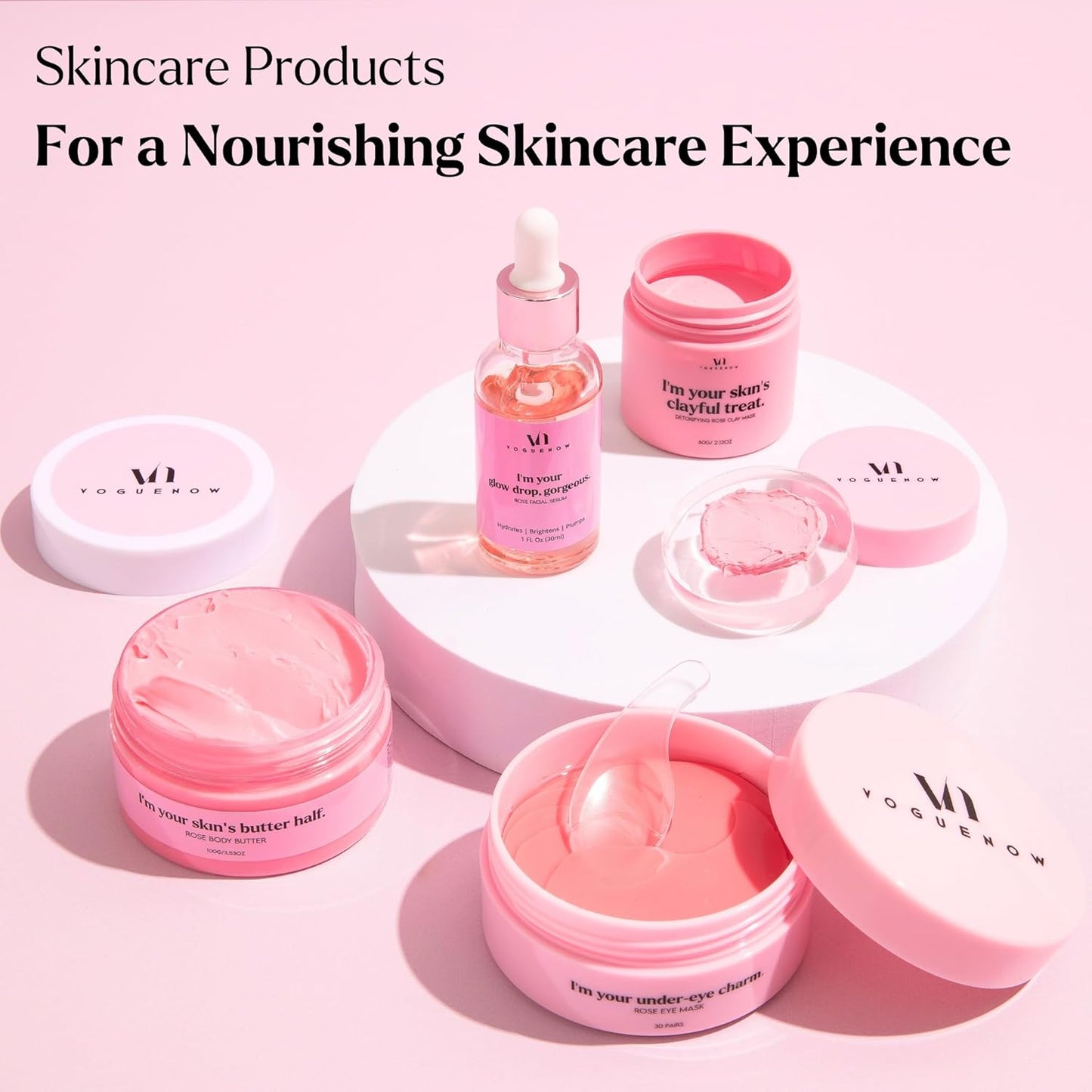 VogueNow Spa Gifts for Women - Ultimate Pampering Self Care Kit (Set of 30) - Spa Gift Baskets for Women