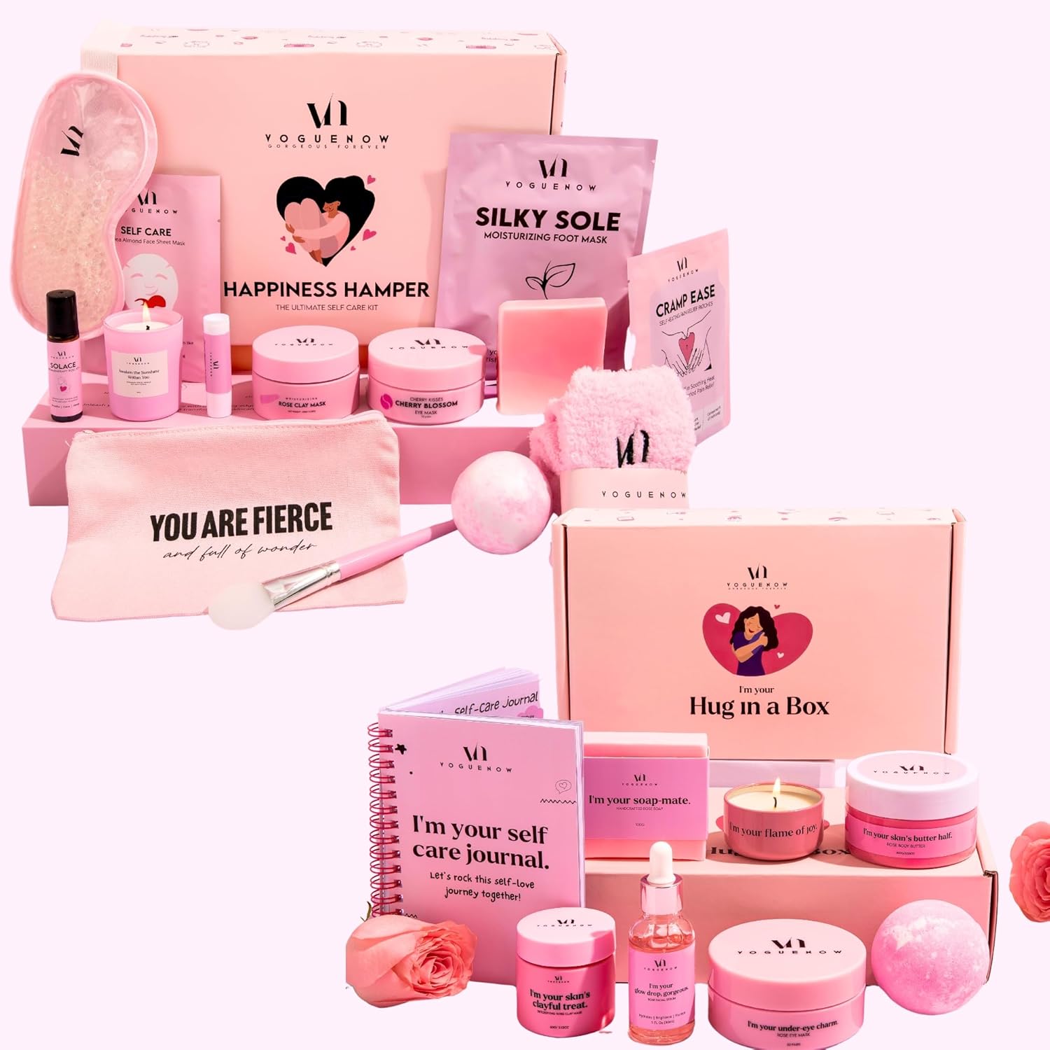 VogueNow Spa Gifts for Women - Ultimate Pampering Self Care Kit (Set of 30) - Spa Gift Baskets for Women