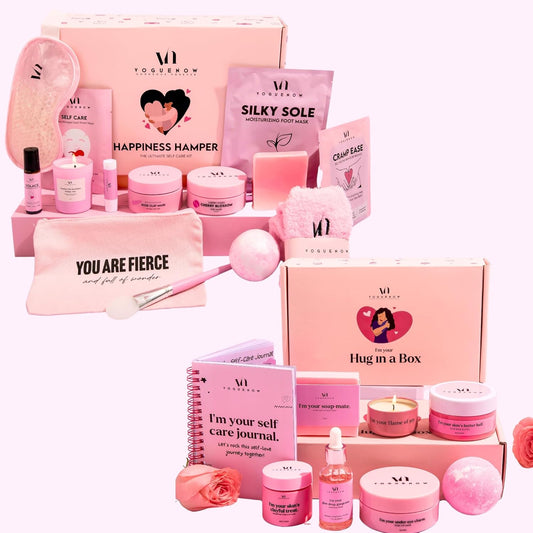 VogueNow Spa Gifts for Women - Ultimate Pampering Self Care Kit (Set of 30) - Spa Gift Baskets for Women