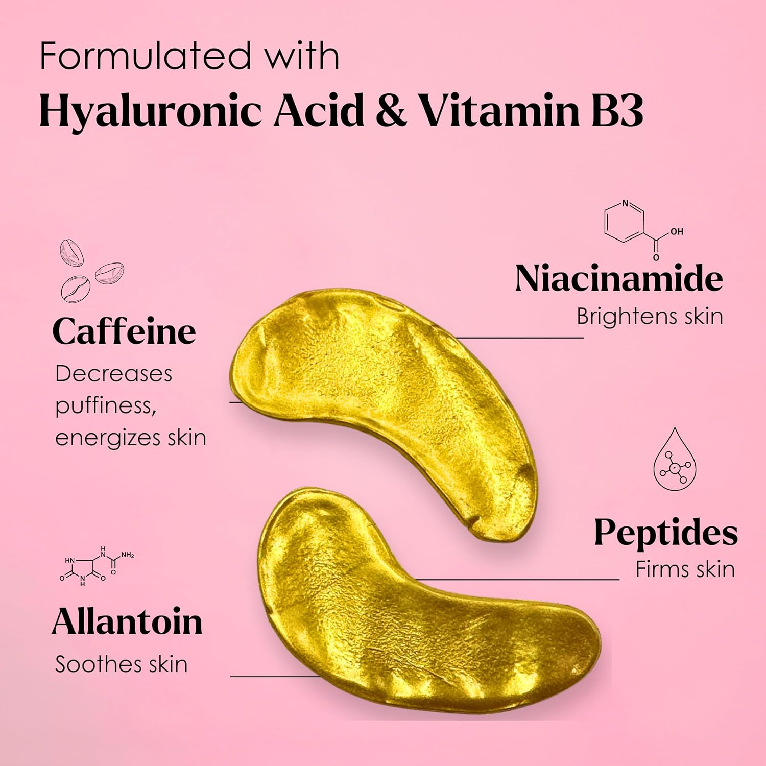 Under Eye Patches For Puffy Eyes (40 Sets) With Bonus Lip Masks - Under Eye Patches for Dark Circles and Puffiness - Under Eye Mask Treatment - Hydrating 4 Flavors Eye Masks - Reduce Dark Circles