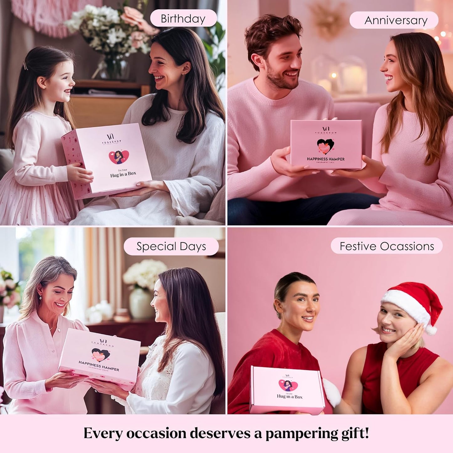 VogueNow Spa Gifts for Women - Ultimate Pampering Self Care Kit (Set of 30) - Spa Gift Baskets for Women